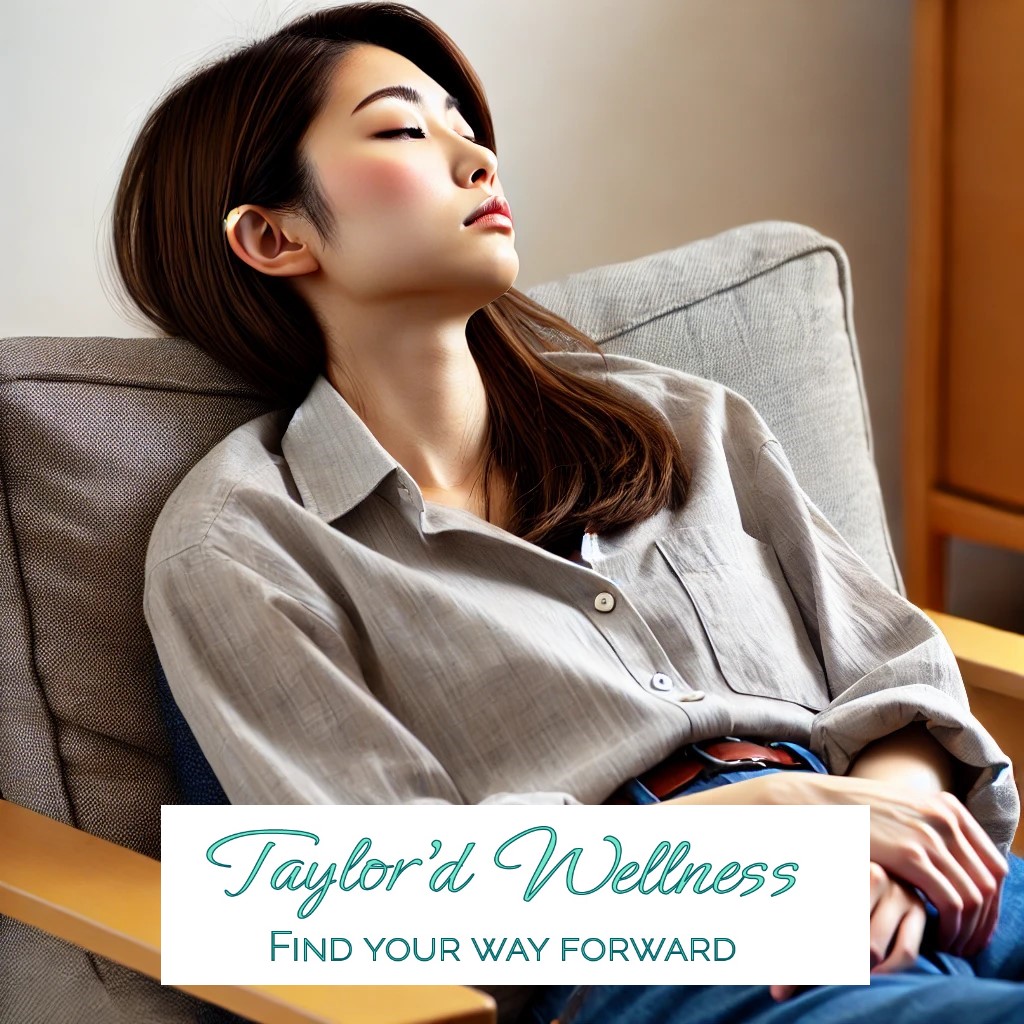 Unmotivated Asian woman