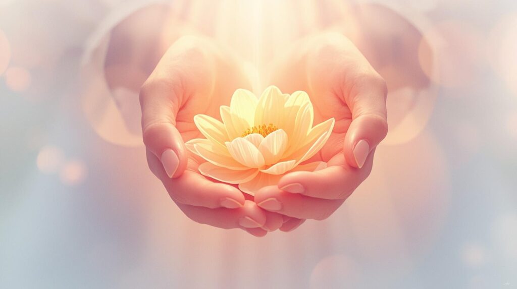 Create an image to represent being kind and gentle